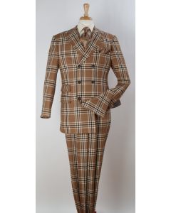 Apollo King Men's 3pc Double Breasted Suit - Executive Style