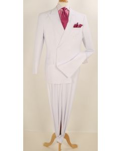 Apollo King Men's 2pc Double Breasted Outlet Suit - Double Pleated Pants