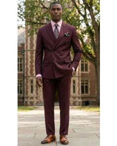 Apollo King Men's 2pc Double Breasted Outlet Suit - Pleated Pants