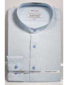 Avanti Uomo Men's Slim Fit Dress Shirt Set - Banded Collar