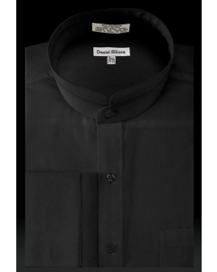 Daniel Ellissa Men's Solid Banded French Cuff Outlet Dress Shirt
