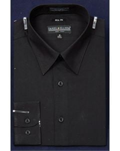 Daniel Ellissa Men's Outlet Solid Dress Shirt - Slim Fit