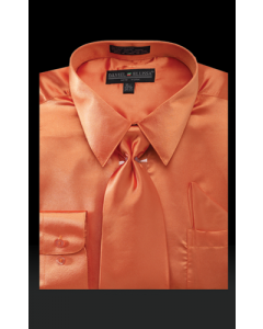Daniel Ellissa Men's Basic Outlet Dress Shirt Set - Versatile Satin