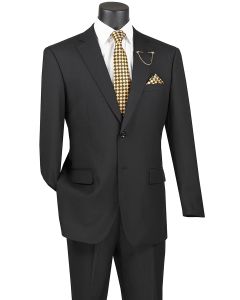 Vinci Men's 2 Piece Wool Feel Executive Suit - Modern Business
