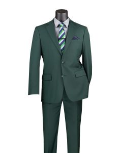 CCO Men's Outlet 2 Piece Wool Feel Executive Suit - Adjustable Waistband