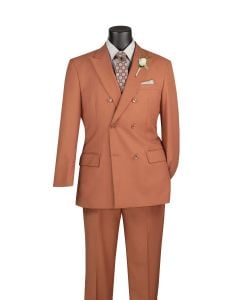 Amber Suit Double Breasted Suit for Men Peak Lapel