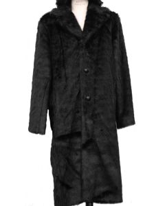 Canto Men's Outlet Faux Fur Coat - Full Length Fashion Coat