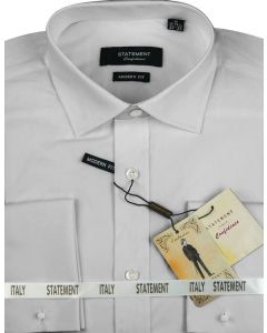 Statement Men's Outlet Long Sleeve 100% Cotton Shirt - French Cuffs