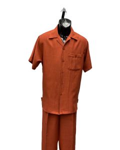 Dreams by Zacchi Men's Outlet Wide Leg 2 Piece Walking Suit - Light Texture