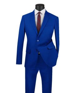 Royal Diamond Men's Outlet 2 Piece Suit - Solid Colors