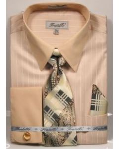 Fratello Men's French Cuff Dress Shirt ...