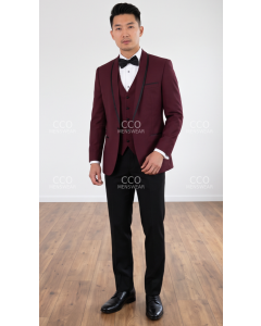 Burgundy Mens Tuxedo