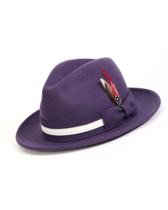 Grape Hat Fedora Hat Mens Fedoras Wide Brim Hats