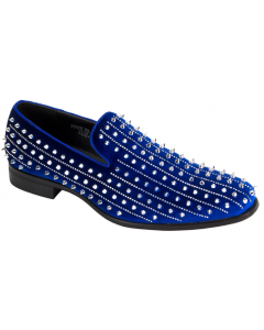 After Midnight Men's Outlet Velvet Dress Shoes - Spikes and Studs