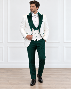 Statement Men's Outlet 3 Piece Fashion Tuxedo - Bold Accents