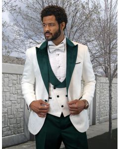 Statement Men's Outlet 3 Piece Fashion Tuxedo - Bold Accents