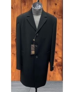 Carmel Zhao Men's 3/4 Length Top Coat - Single Breasted