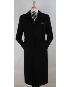 John Knight Men's Outlet Full Length Length Top Coat - Hidden Buttons