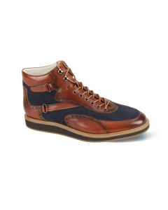 CCO Men's Leather Dress Boot - Perforated Texture
