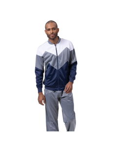 Montique Men's 2 Piece Sport Track Suit - Chevron Design