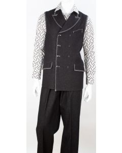 Royal Diamond Men's 2 Piece Denim Walking Suit - Double Breasted