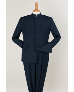Apollo King Men's Outlet 2 Piece Nehru Style Suit - Fashion Pockets