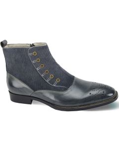 Giovanni Men's Outlet Leather Dress Boot - Wool Felt Accent