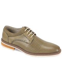 Giovanni Men's Leather Dress Shoe - Perforated Dot Patterns