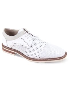 Giovanni Men's Outlet Leather Dress Shoe - Perforated Dot Patterns