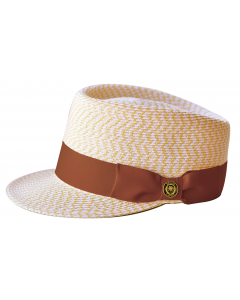 Bruno Capelo Men's Fashion Straw Hat - Two Tone