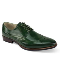 Giovanni Men's Outlet Leather Dress Shoe - Winged Tip Perforations