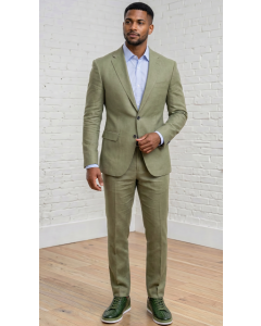 Sage Linen Suits for Men Mens Linen Suit