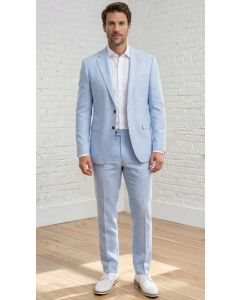 Statement Men's Outlet 2 Piece Modern Fit Suit - 100% Linen