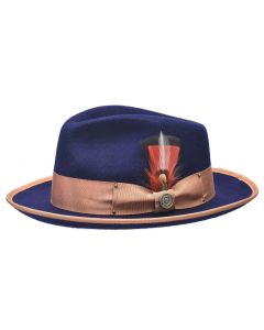 Bruno Capelo Men's Fedora Style Wool Hat - Classic Fedora Style
