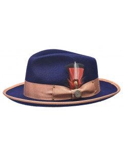 Bruno Capelo Men's Fedora Style Wool Hat - Classic Fedora Style