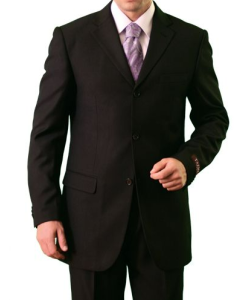 CCO Men's 2 Piece Outlet Suit - Non Vented 3 Button Jacket