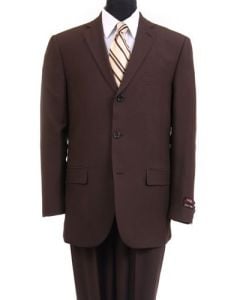 CCO Men's 2 Piece Outlet Suit - Non Vented 3 Button Jacket