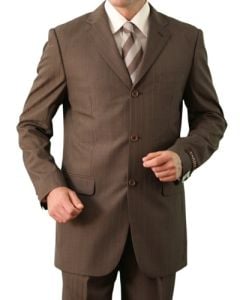 CCO Men's Outlet 2 Piece Executive Suit - Tone on Tone Pinstripe