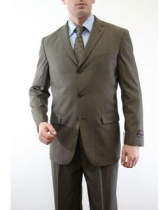 Tazio Men's 2 Piece Executive Suit - Tone on Tone Pinstripe