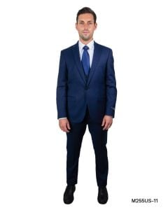 Tazio Men's 3 Piece Ultra Slim Fit Executive Suit - Classy Business