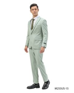 Tazio Men's 3 Piece Ultra Slim Fit Executive Suit - Fashion Business