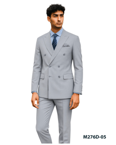 CCO Men's Outlet 2 Piece Tailored Fit Suit - Double Breasted