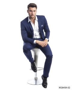 CCO Men's Outlet 2 Piece Skinny Fit Suit - Bold Colors