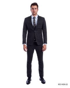 Sean Alexander Men's 3 Piece Executive Suit - Windowpane Plaid