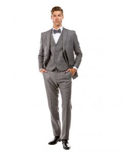 Sean Alexander Men's 3 Piece Executive Suit - Tweed Look