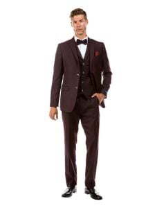 CCO Men's Outlet 3 Piece Executive Suit - Tweed Look