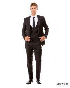 Sean Alexander Men's Outlet 3 Piece Executive Suit - Pinstripe Pattern