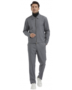 Tazio Men's 2 Piece Track Suit Set- Solid Texture