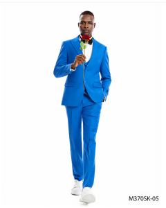 CCO Men's Outlet 3 Piece Skinny Fit Suit - Lighter Tones
