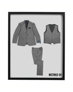 Sean Alexander Men's 3 Piece Hybrid Fit Suit - Solid Texture